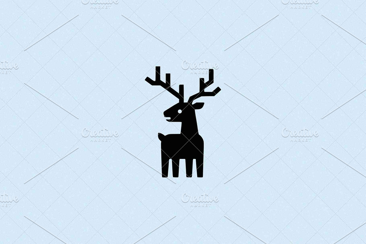 Minimalist Deer Icon, an Animal Illustration by Vectorium Studio (Photo 1 of 4)