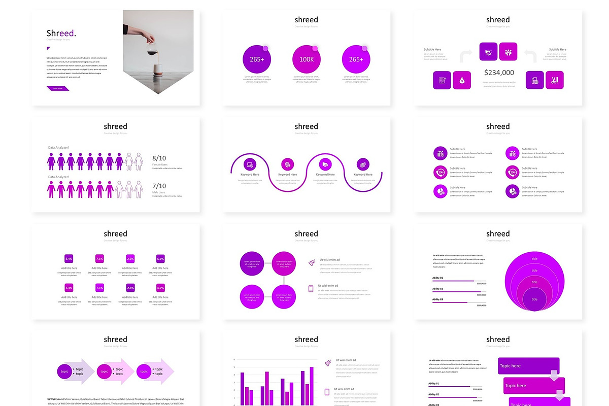 Shreed - Google Slides Template, a Presentation Template by AQR Studio