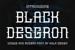 Black Deseron Font