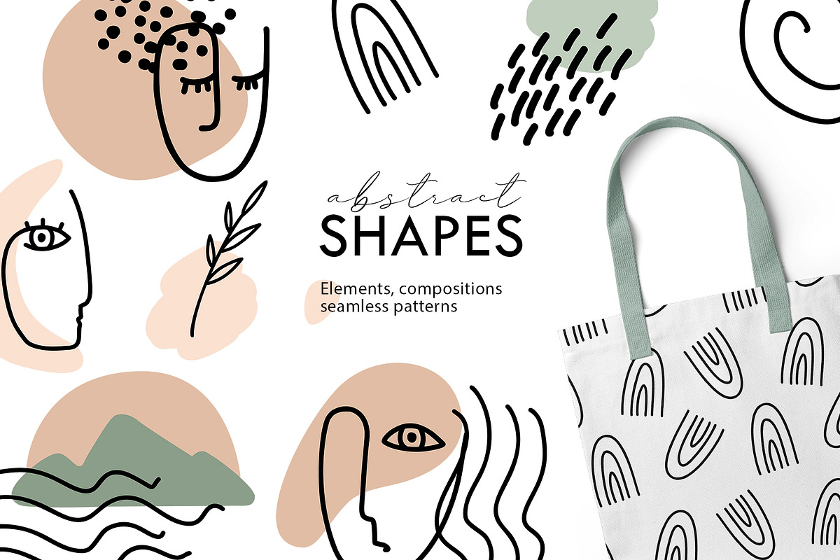 Organic abstract shapes illustration, an Illustration by Color Hugs Art (Photo 1 of 9)