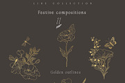 Meadow Wildflower Line Art Bundle, a Decorative Illustration by Sunshine Art (Thumbnail 10 of 18)