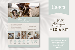 Photographer Media Kit Green Beige