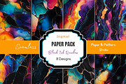 Black Ink Rainbow Seamless Print, a Pattern Graphic by Paper & Pattern Studio (Thumbnail 1 of 9)