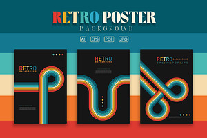 Retro Poster Background vol.1, a Poster Template by Modaldesain
