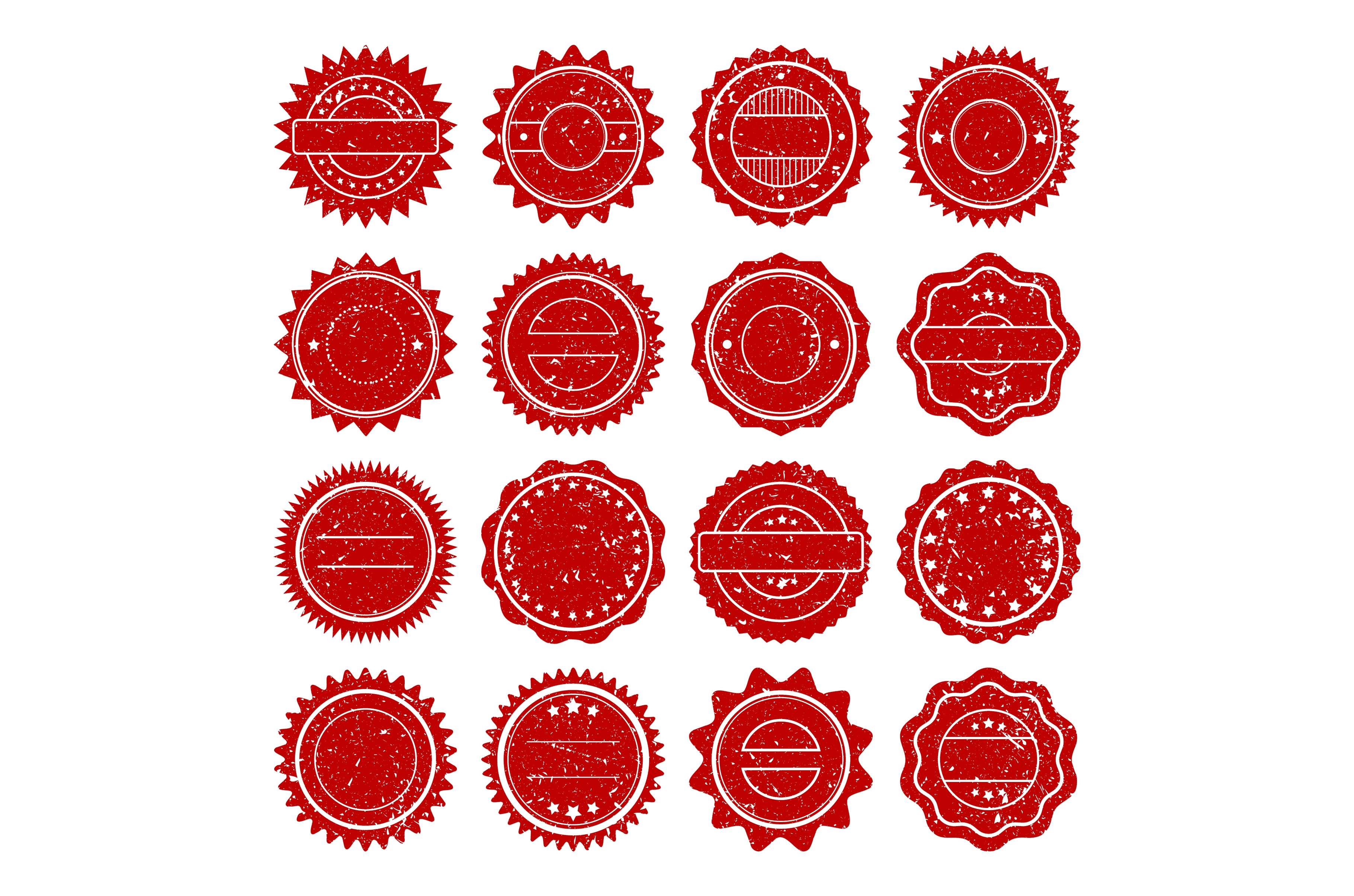 Post stamps, labels and badges, an Illustration by 32pixels