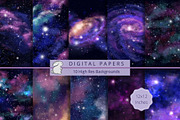 Galaxies Digital Papers, an Illustration by Kandace Lalo Designs (Thumbnail 1 of 3)
