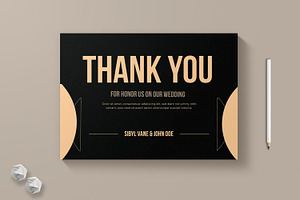 Thank You Card Template, a Stationery Template by MightyDesign