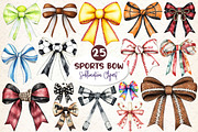 Sports Bow Sublimation Clipart, a Work Illustration by Dream Creation (Thumbnail 1 of 5)