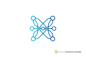 Abstract Network Connection Logo, a Branding & Logo Template by Vectorium Studio