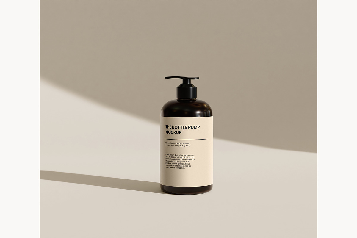 Bottle pump mockup, a Packaging Mockup by mockupocka (Photo 3 of 12)