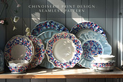 Chinoiserie Floral Seamless Pattern, a Pattern Graphic by Olya Creative (Thumbnail 4 of 20)