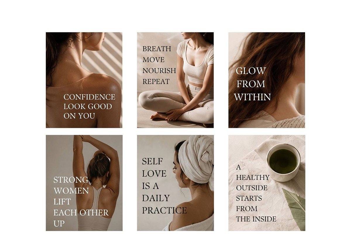 Wellness Instagram Canva Templates, a Social Media Template by Arslan (Photo 5 of 5)