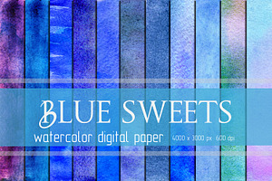 Watercolor Digital Papers Bundle