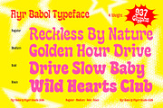 Babol – Pop Groovy Funky Typeface, a Sans Serif Font by Aiyari (Thumbnail 2 of 13)