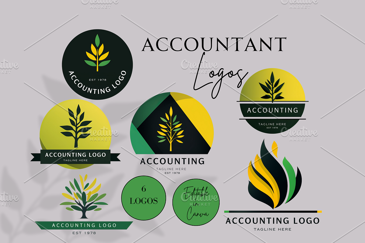 ACCOUNTANT LOGOS, a Branding & Logo Template by Daring Digies (Photo 1 of 5)