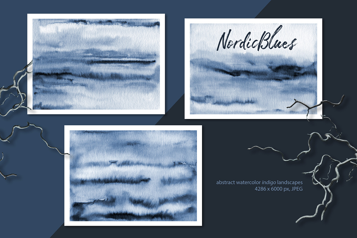 NordicBlues Watercolor Pack, a Texture Graphic by Marmoris.Arts (Photo 19 of 24)
