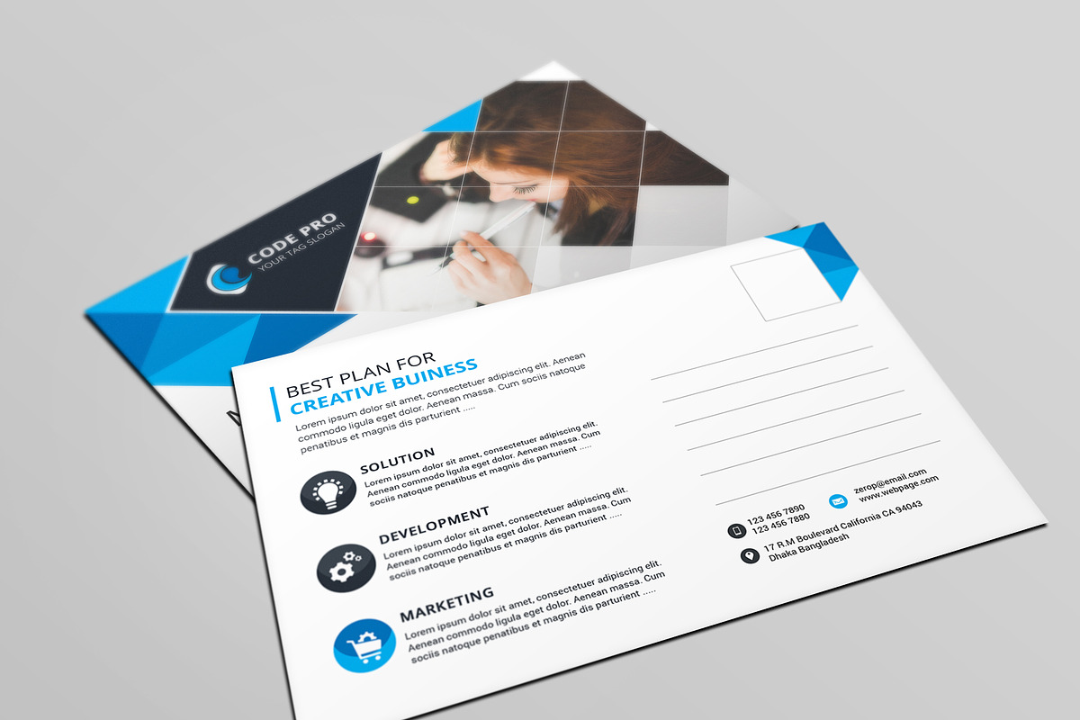 Business Post Cards, a Card Template by Genereux Art (Photo 2 of 4)