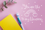 Rosemary The Unicorn Script Font, a Handwritten Font by Freeling Design House (Thumbnail 5 of 7)