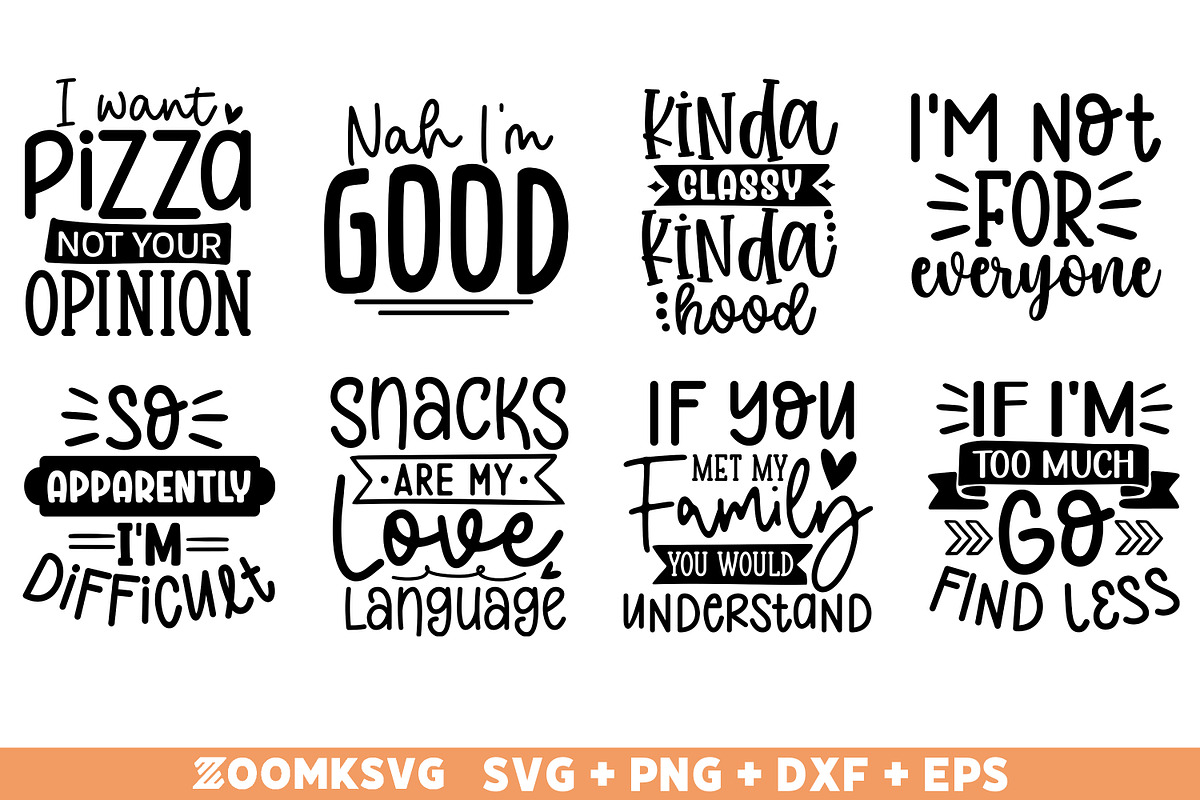 Funny SVG Bundle, Sarcastic Bundle, an Illustration by ZoomkSVG (Photo 2 of 10)