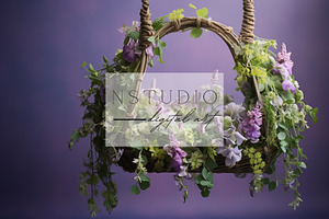 15Floral Swing Themed Baby Backdrops