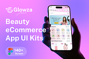 Beauty eCommerce Mobile App Figma UI, an UI Kit Template by RiveupDigital (Thumbnail 1 of 11)