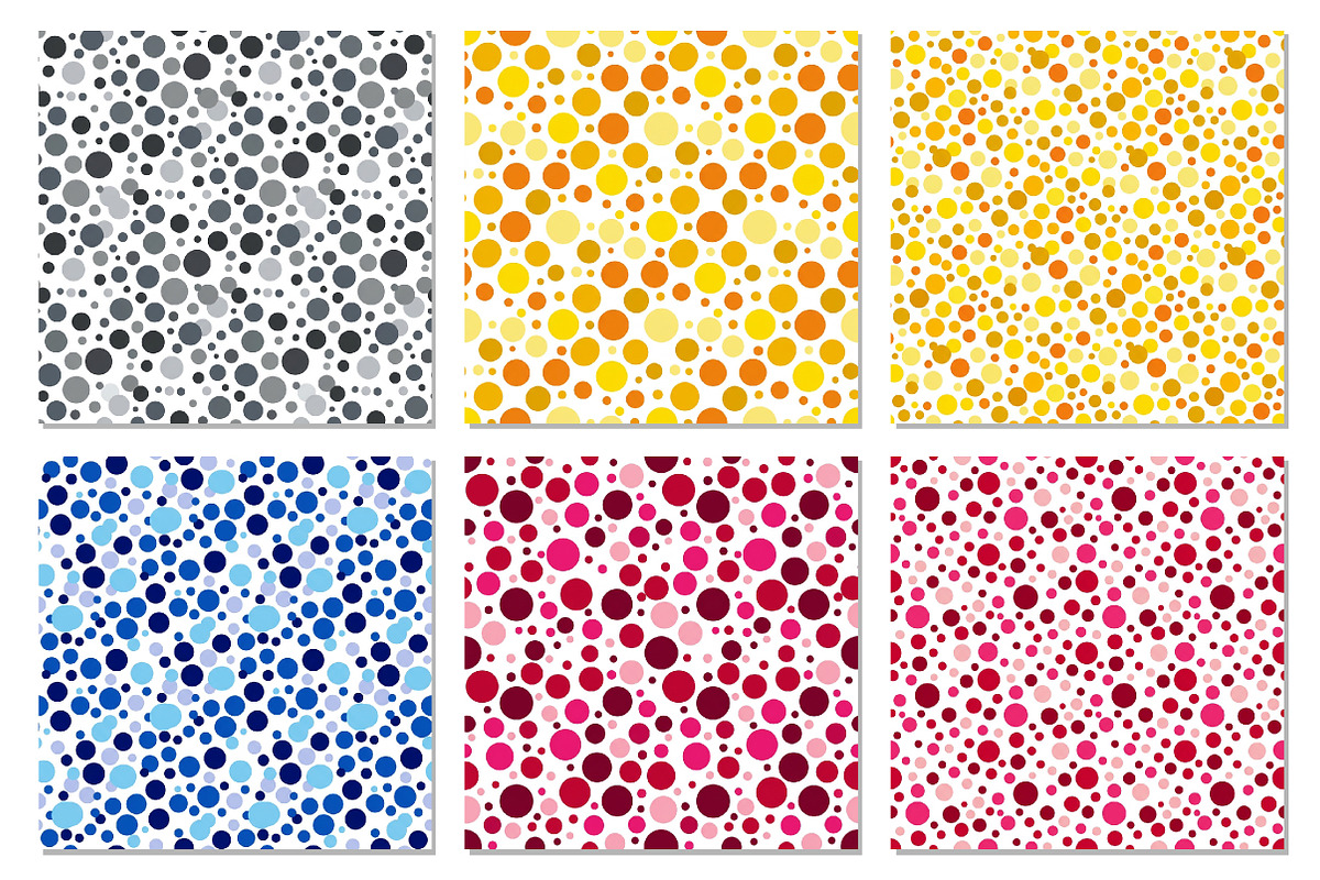 Colorful Dot Digital Paper Pack, a Pattern Graphic by Dream Creation (Photo 4 of 5)