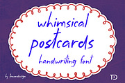 Whimsical Postcards handwritten font, a Handwritten Font by Tanondesign (Thumbnail 1 of 7)