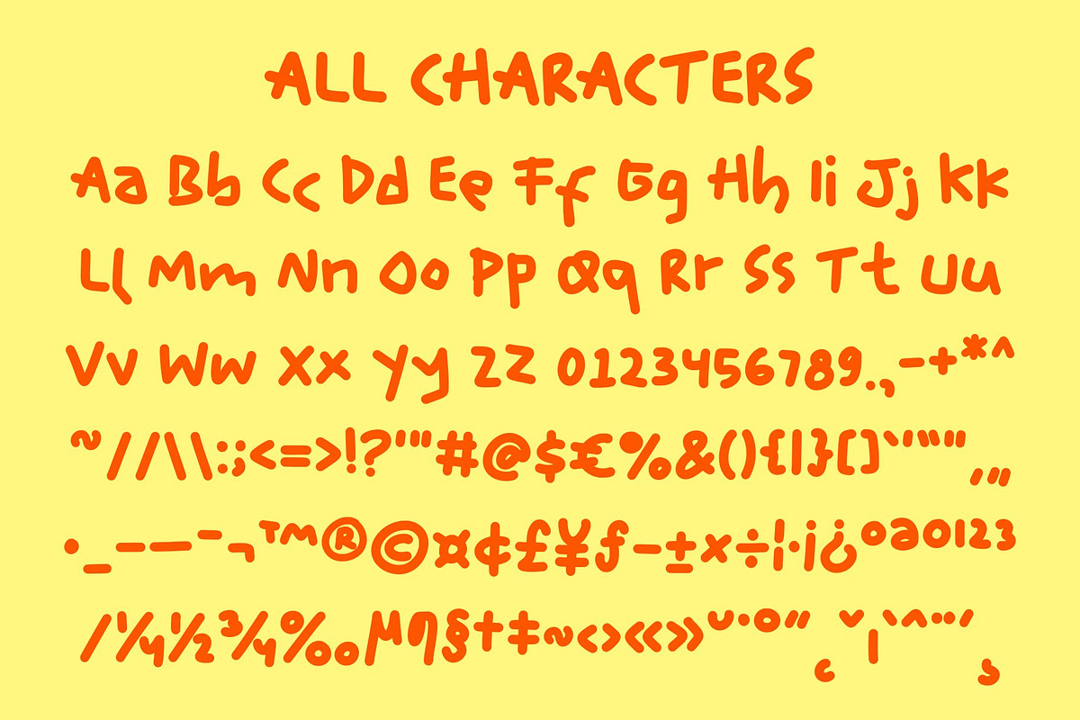 CS Barnaby – Messy Handwritten Font, a Handwritten Font by Craft Supply Co. (Photo 8 of 8)