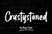 Crustystoned – Brush Font, a Handwritten Font by Fikryal Studio (Thumbnail 1 of 15)
