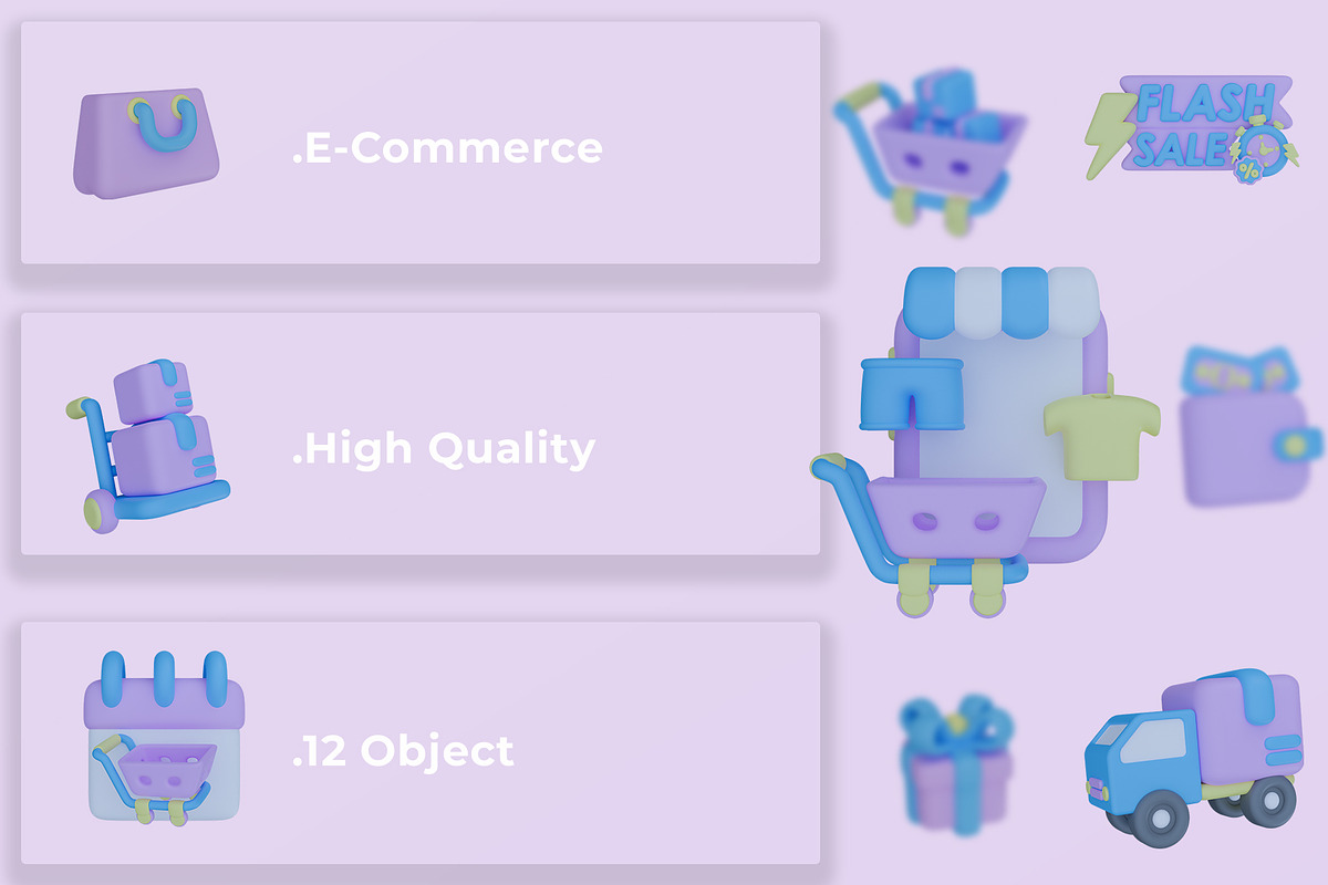 E-commerce 3D Icon Pack, an Object Graphic by Artnivora.Std (Photo 3 of 4)