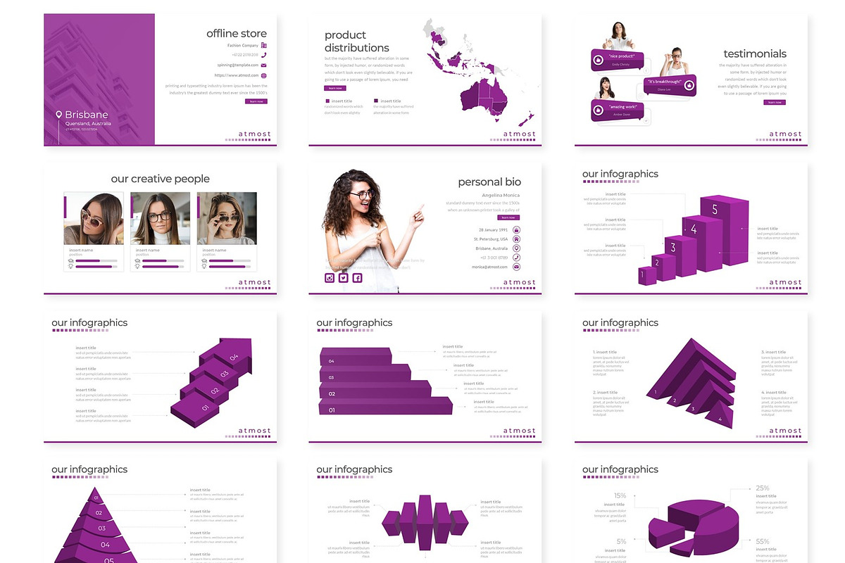 Atmost - Powerpoint Template, a Presentation Template by AQR Studio