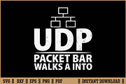 UDP Packet Bar Walks A Into Network, a Work Illustration by Handy Arts Studio (Thumbnail 1 of 3)