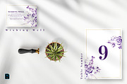 Purple Floral Wedding Suite, an Invitation Template by Azka Creative (Thumbnail 4 of 5)