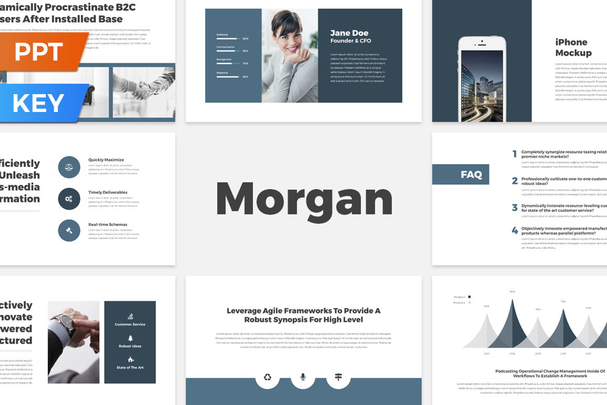 Morgan Presentation Template, a Presentation Template by SlideStation (Photo 2 of 9)