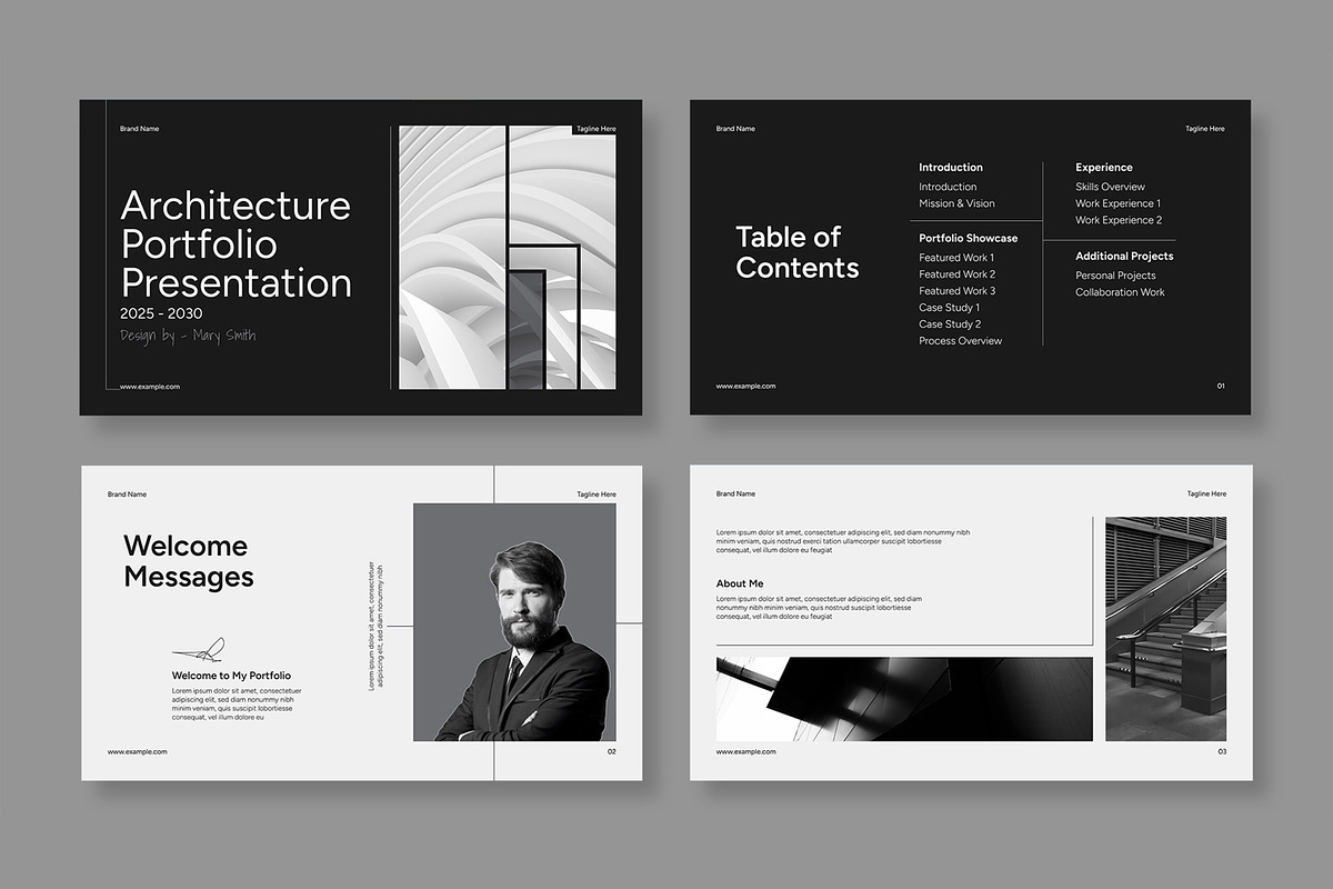 Minimal Portfolio Presentation, a Presentation Template by MightyDesign (Photo 2 of 9)