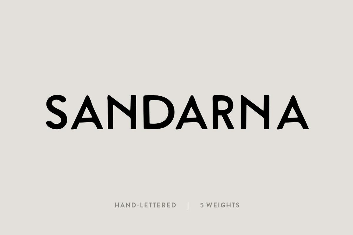 Sandarna: A Hand-Lettered Font