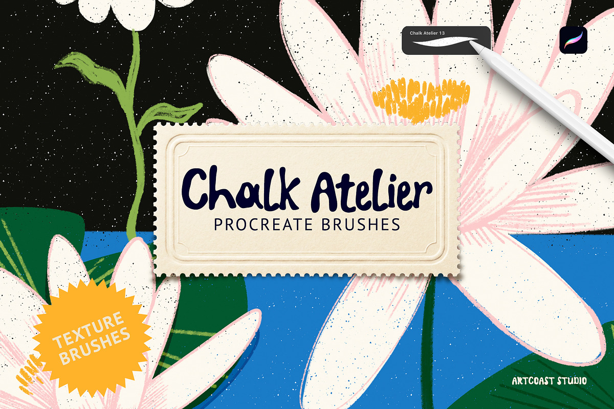 Chalk Atelier Procreate Brushes, a Brush Add-On by Spasibenko Art (Photo 3 of 7)