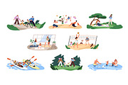 Families, parents & kids spend time, a Person Illustration by PaperTrident (Thumbnail 1 of 9)
