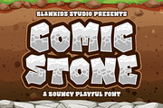 Comic Stone a Bouncy Playful Font, a Font by Blankids Studio (Thumbnail 1 of 7)