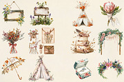 Boho Wedding Design Elements, an Illustration by Pixels.Craft (Thumbnail 3 of 6)