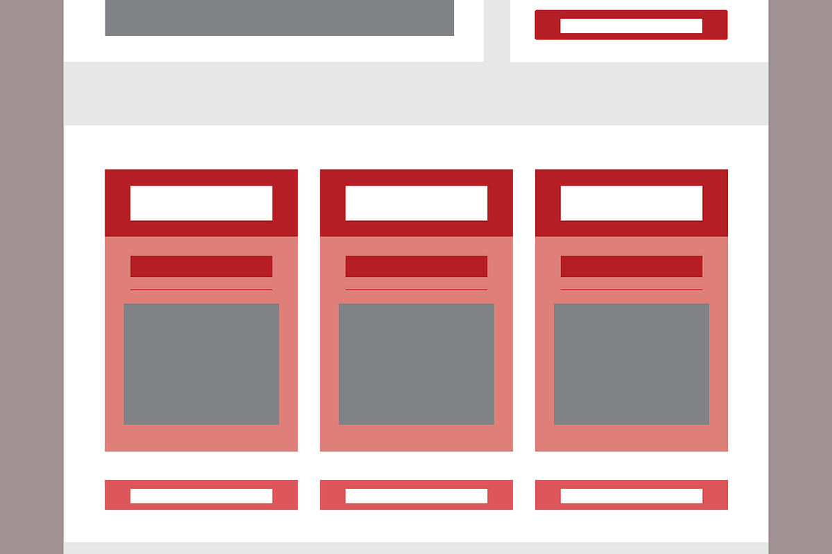 Website Wireframe Design Templates, a Wireframe Template by MightyDesign (Photo 3 of 8)