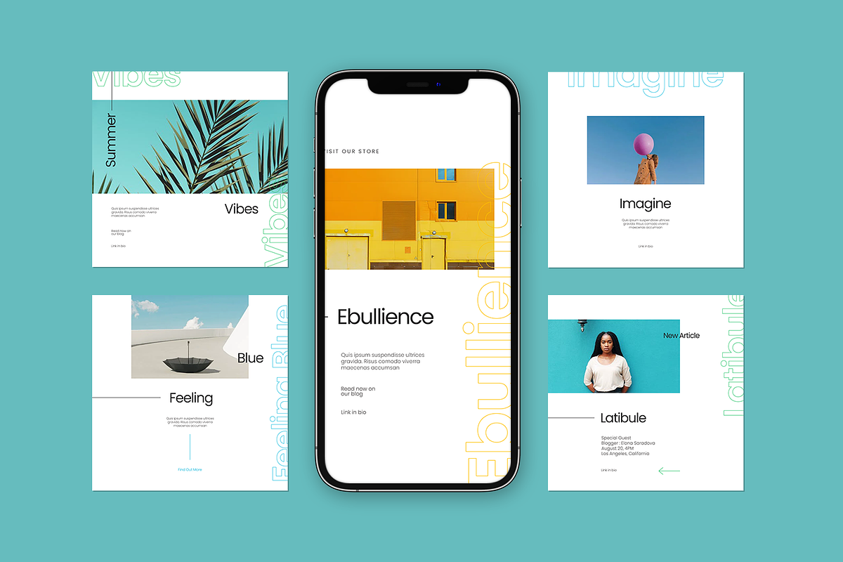 Imajione - Instagram Stories & Post, a Social Media Template by Creatchees.std (Photo 3 of 4)