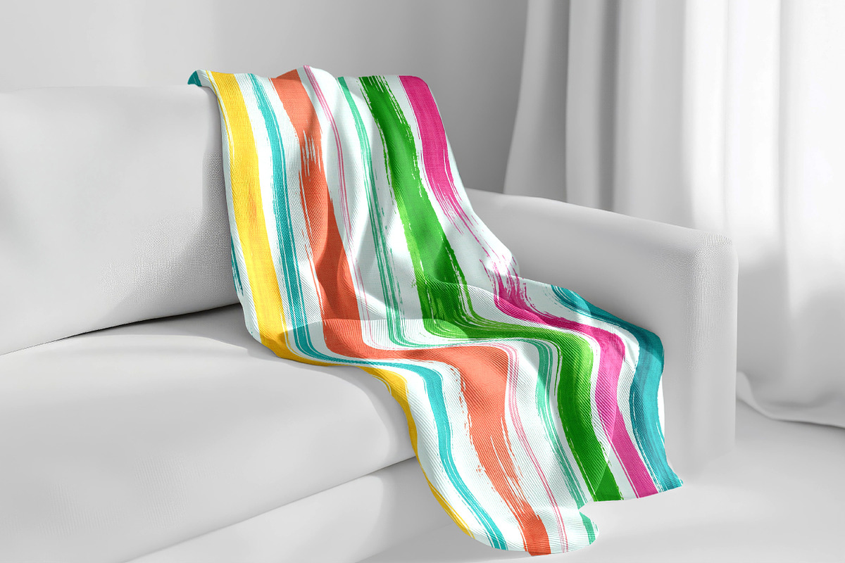 Watercolor Stripe Seamless Patterns, a Pattern Graphic by Dream Creation (Photo 2 of 7)
