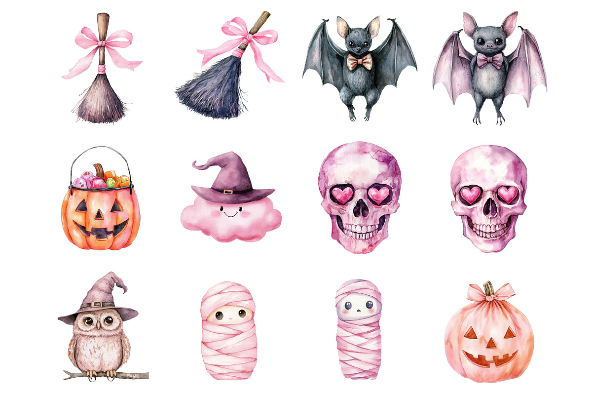 Halloween Clipart, an Illustration by Design Market (Photo 2 of 4)