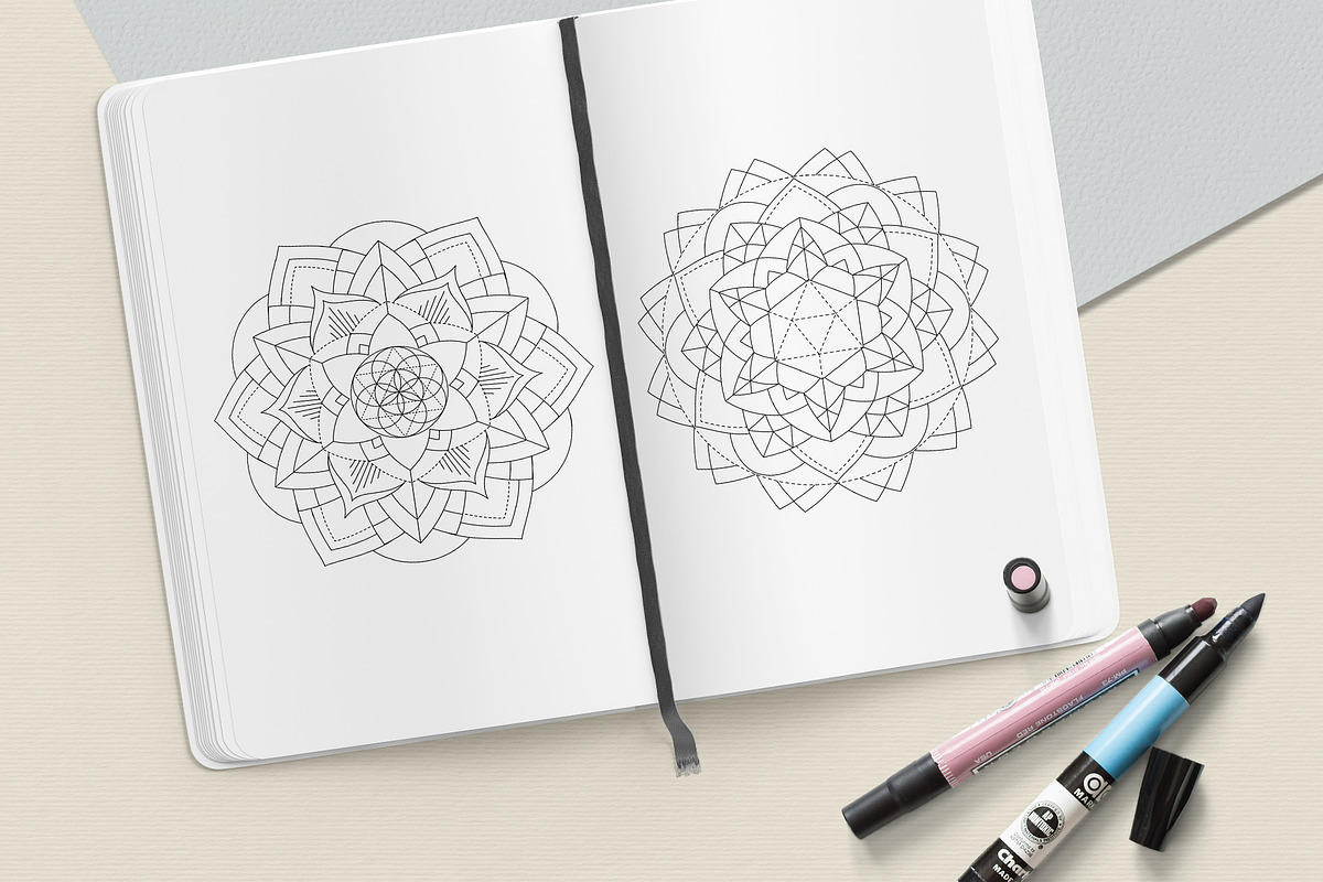 Sacred Geometry Mandala Coloring Boo, a Graphic by MISTstudioDesign (Photo 8 of 8)