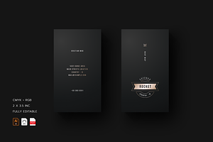 5 in 1 Vertical Luxury Business Card
