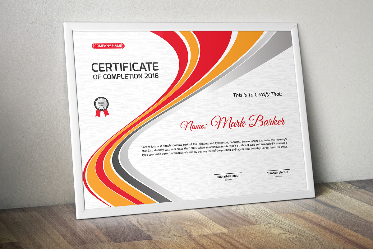 Certificate Word | PSD | AI, a Stationery Template by Curve Design (Photo 6 of 8)