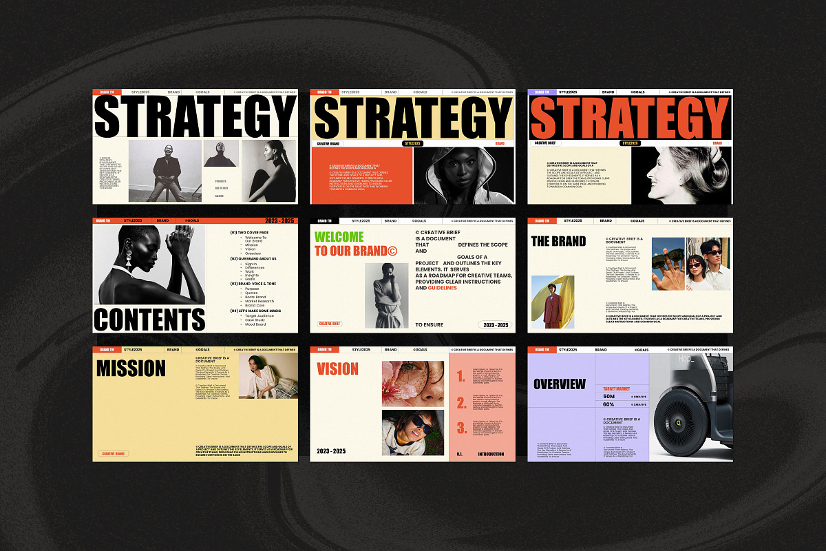 Brand Strategy Template, a Presentation Template by Studio Industry (Photo 8 of 11)