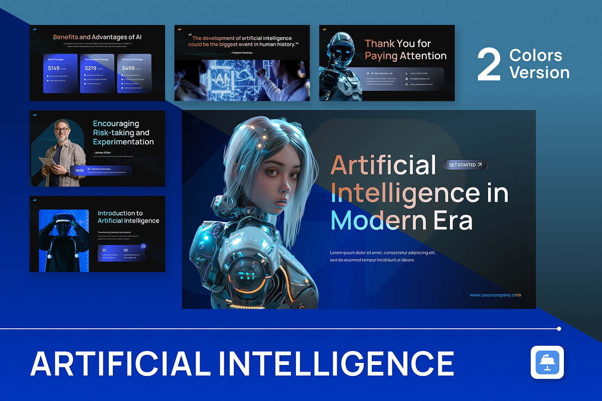Artificial Intelligence Keynote, a Presentation Template by Antstheme (Photo 1 of 4)