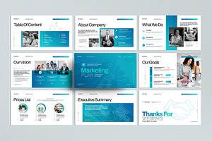 Marketing Plan Presentation Template, a Presentation Template by MightyDesign